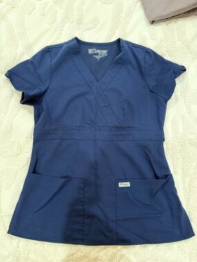 Grey's Anatomy Navy Scrub Top